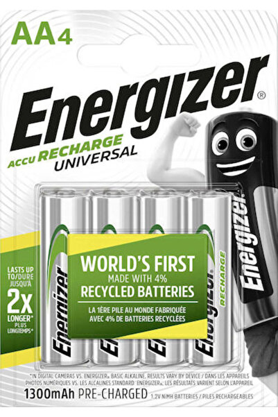 Energizer Καθολική Επαναφορτιζόμενη Μπαταρία AA Ni-MH 1300mAh 1.2V 4 τεμάχια