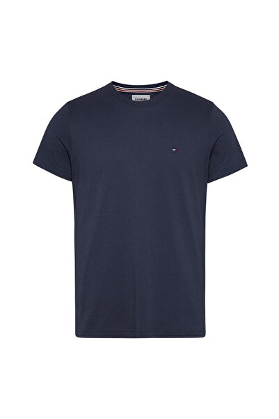 Tommy Jeans Στενό βαμβακερό μπλουζάκι, Ναυτικό μπλε, S