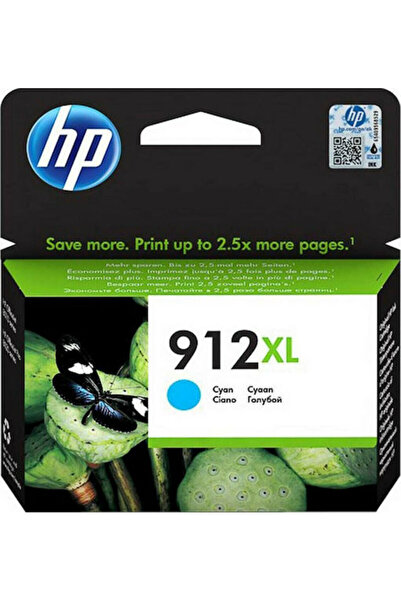 HP 912XL Γνήσιο Μελάνι Εκτυπωτή InkJet Κυανό (3YL81AE)