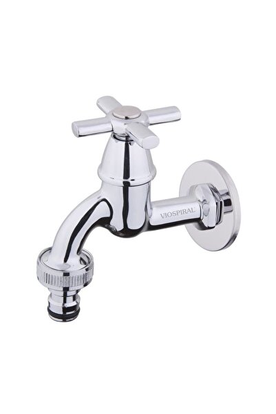 Beta Shoes Κάνουλα Μισόστροφη Χρωμέ 1/2" με Ροζέτα Viospiral 39-2618 [κωδ.1119]