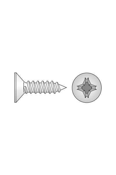 Rocast Set 1000 x Surub Cap Inecat pentru Tabla 7982 Otel Zincat-2.9x 13