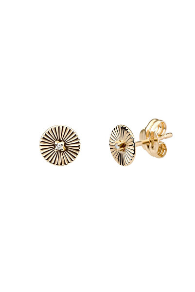 Lisa&Co. Sunshine Gold and Natural Diamond Earrings