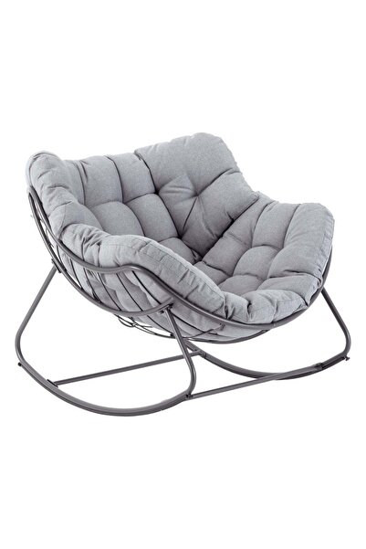 Hesperide Hamac Paopao, gri, din oțel și poliester, H.44 cm