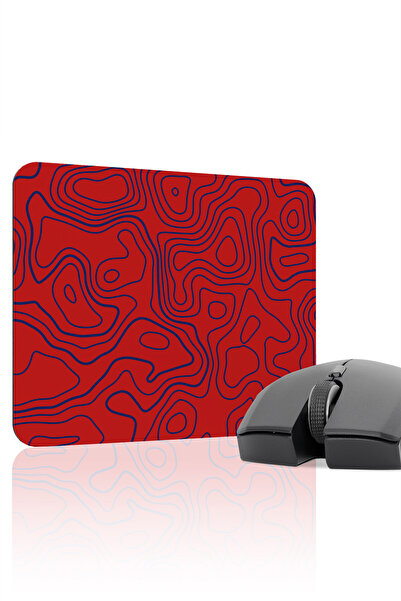 mousepad bastir Red Navy Blue 22X18 Fan Gaming Player Mouse Pad Non-Slip Base...