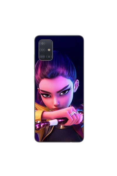 OEM Калъф, съвместим със Samsung Galaxy A71, силиконов гел TPU, с десен KPop ...
