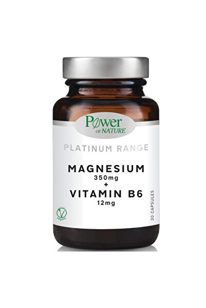 Power Health Μαγνήσιο 350mg + Βιταμίνη Β6 30 Κάψουλες