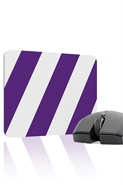 mousepad bastir Purple White 22X18 Fan Gaming Player Mouse Pad Bază anti-alun...
