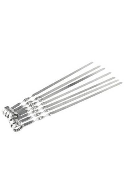 OEM Set de 6 frigărui pentru grătar 58x0.7 cm, metalice