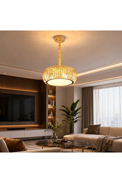 Lumiere LED Crystal Chandelier 112W (56W+56W), remote control, round 500x500,...