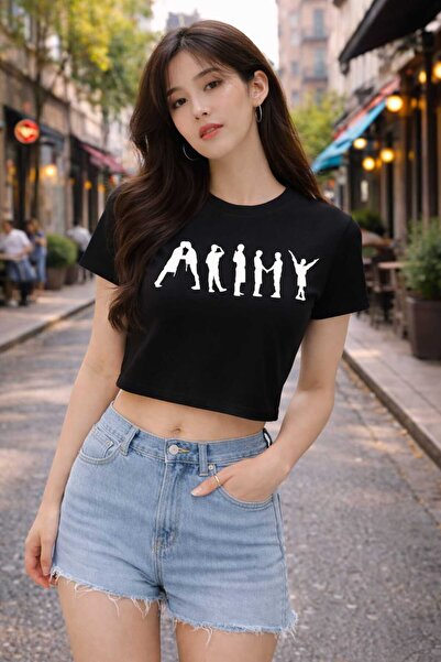 puolikuu Μπλουζάκι CROP με στάμπα BTS Arirang World Tour