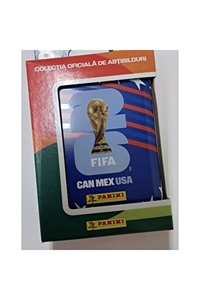 Panini Joc de cărți, Cutie POCKET TINS FIFA World Cup 2026 - albastru, 56 aut...