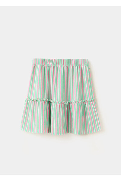 MANGO Kids Kombine çizgili etek