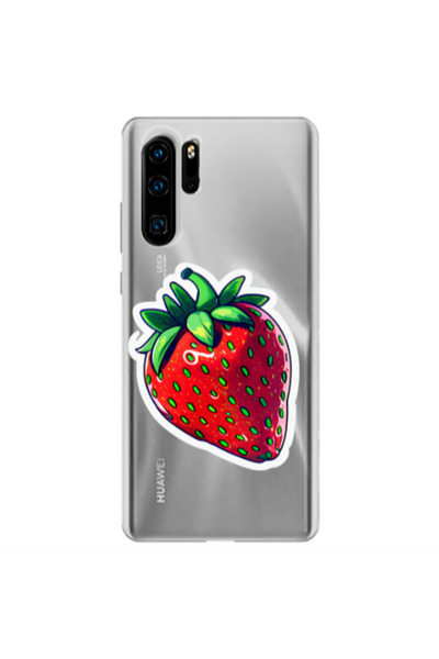 Other Huawei P30 Pro strawberry Transparent Silicone TPU Θήκη