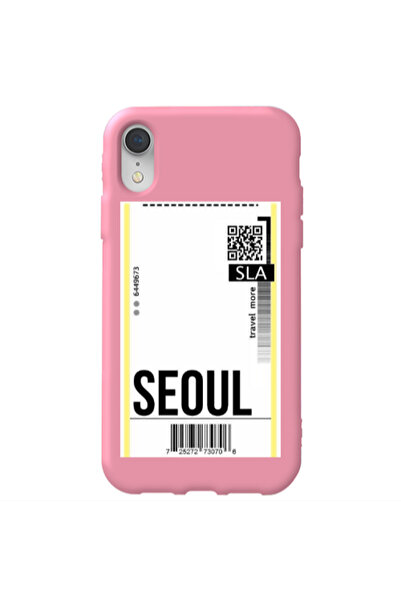 Other Apple iPhone Xr Seoul Travel More Pink Colored Silicone TPU Θήκη