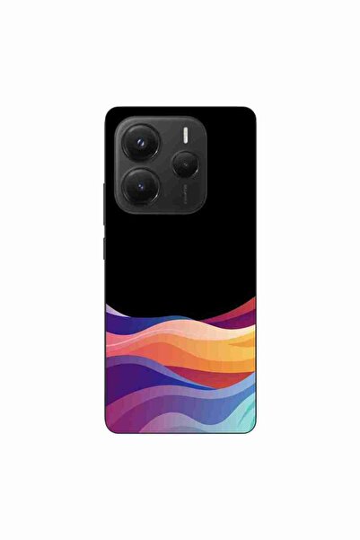 OEM Husa compatibila cu Xiaomi Redmi Note 14 5G Silicon Gel Tpu Model Neon Waves