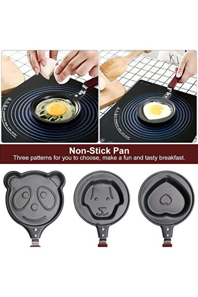 Generic Small non-stick pan for children in the shape of Pooh for making cute...