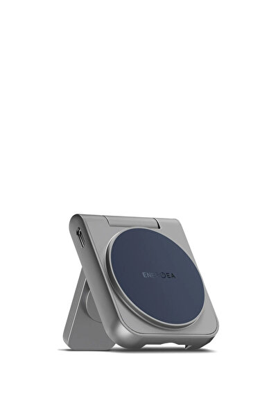 Energea MagDuo Lacivert 2in1 Katlanabilir 15W + 2.5W Masaüstü Hızlı Şarj Standı