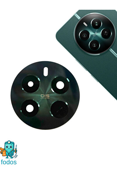 Fodos Realme 12+ Plus Arka Kamera Camı Lensi Yapışkanlı Dış Cam RMX3867 Uyuml...