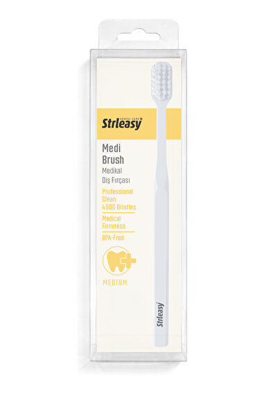 STRLEASY فرشاة أسنان طبية من ميدي براش، 4900 شعيرة كثيفة، خالية من مادة BPA، ...