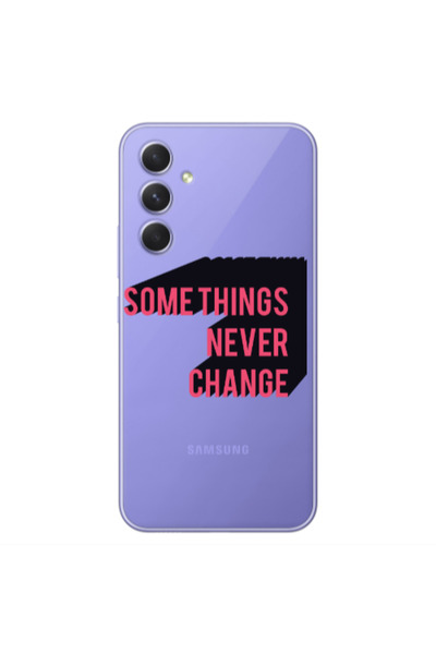Other Samsung A35 Somethings Never Change Transparent Silicone TPU Θήκη