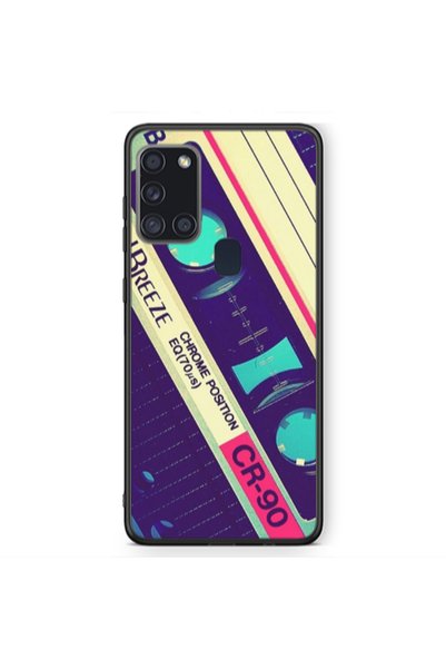 Other Samsung A21S Chrome position Black Glossy Θήκη