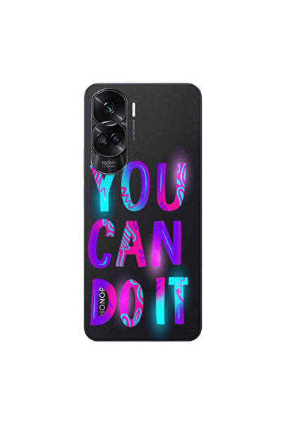 Other Honor 90 Lite 5G You Can Doit Transparent Silicone TPU Θήκη