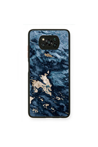 Other Xiaomi Poco X3 /X3 Pro Marble Blue Gold Black Glossy Θήκη
