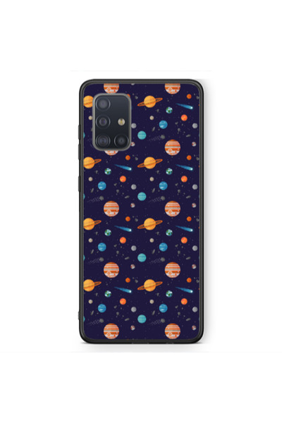 Other Samsung A71 Planets Black Glossy Θήκη