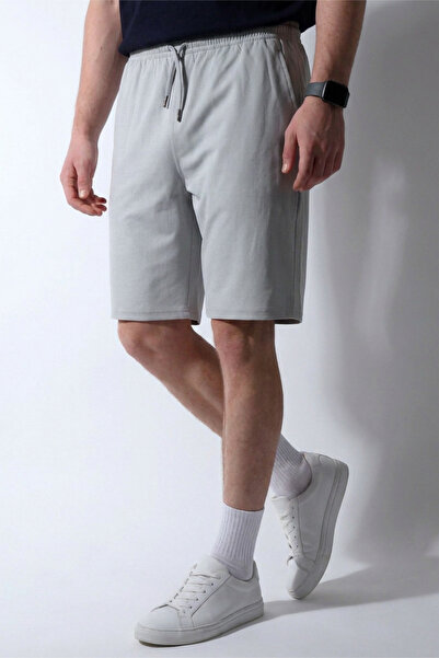 Veleno Men's Gray Parachute Fabric Ultra Light Shorts with Elastic Waist and ...