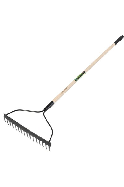 micul fermier Rake 16 teeth, wooden handle, 1500mm