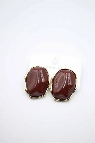 Marsilyan Nvdn- Ieg - Stone Earrings - Brown Iegrs-Nvdn1