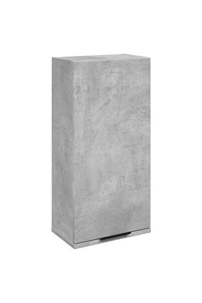 vidaxl Dulap de baie montat pe perete, gri beton, 32x20x67 cm
