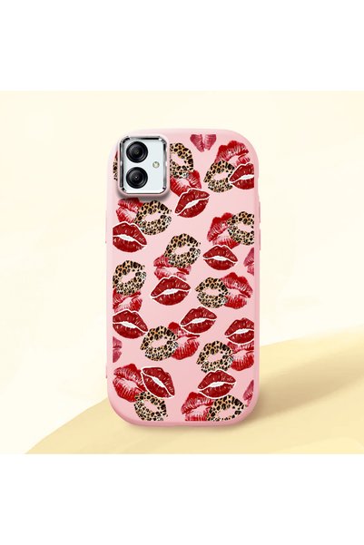 Hontinga Samsung Galaxy A03 Compatible Case Camera Protector Pink Silicone Co...