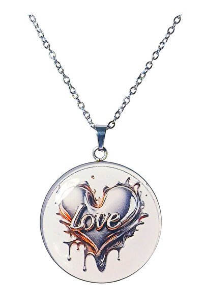 Oxolux, Lavinia Colier Chrome Romance, in cutie cadou, design metalic, bijute...