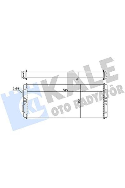 Yıldızan Terra Organik Heating Radiator Al/Brz Mercedez-Benz Axor Kal 346605 ...