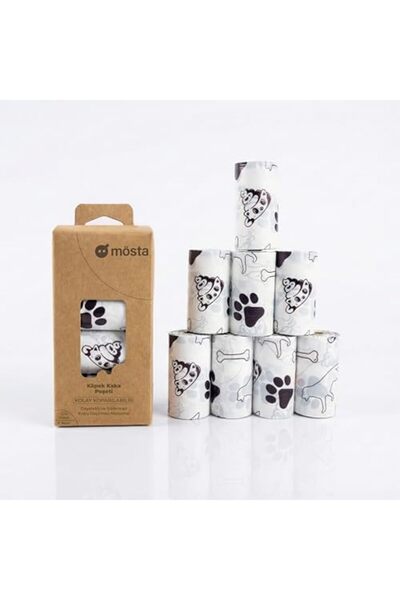 Yıldızan Terra Organik Ubpet Scented Dog Poop Bags – Pack of 120 (8 Rolls), D...