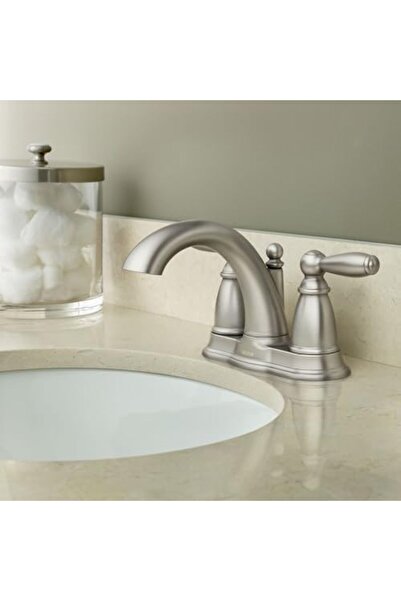Yıldızan Terra Organik 6610Bn Brantford Brushed Nickel Two-Handle High Arc Ba...