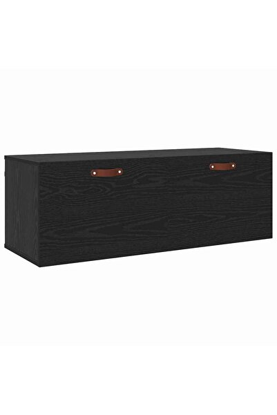 vidaxl Dulap montat pe perete Stejar Negru 100 x 36,5 x 35 cm