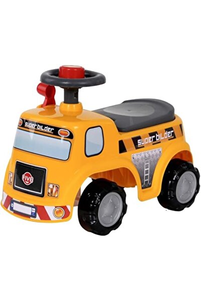 Family Center Children's ride-on car with beep sound, 28-502, yellow