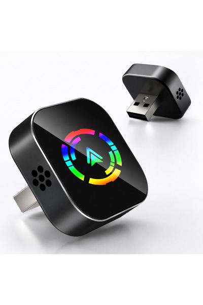 Om Adaptor Wireless CarPlay Android Auto 2 în 1 USB Bluetooth 5.2 WiFi 2.4G 5...