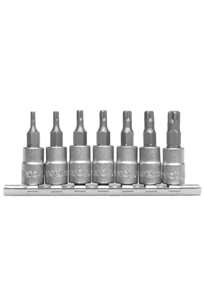 yato Set Bit Torx Special cu Prindere Hexagon 1/4", 7 piese YT-0461
