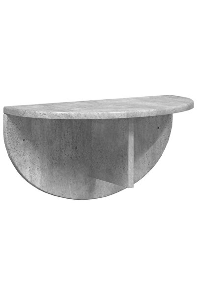 vidaxl Raft de perete Gri din beton 48 x 24 x 24 cm Lemn compozit