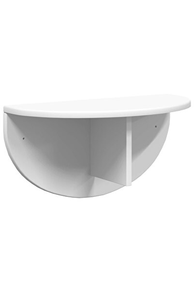 vidaxl Raft de perete Pe perete Alb 48 x 24 x 24 cm Lemn compozit