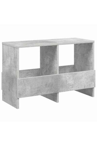 vidaxl Raft pentru reviste Gri din beton 68,5 x 30 x 45 cm