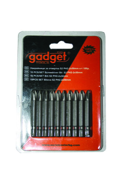 Gadget 10pcs/Set biti S2 PH-2x50mm GD