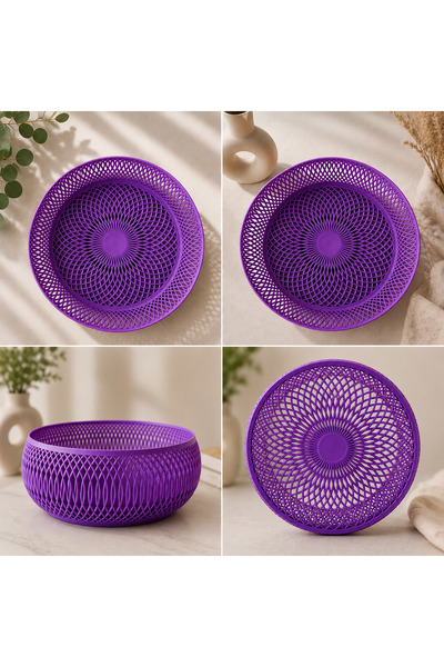 Alvera3D Modern Decorative Weave Design Fruit & Presentation Basket