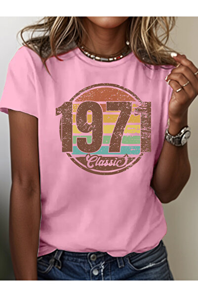 mercoledi Women's Mix Printed Crew Neck Regular Fit T-Shirt