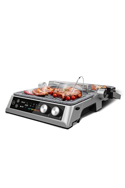 CECOTEC Çıkarılabilir plakalara sahip elektrikli ızgara Rockn'Grill Bistro. 2...
