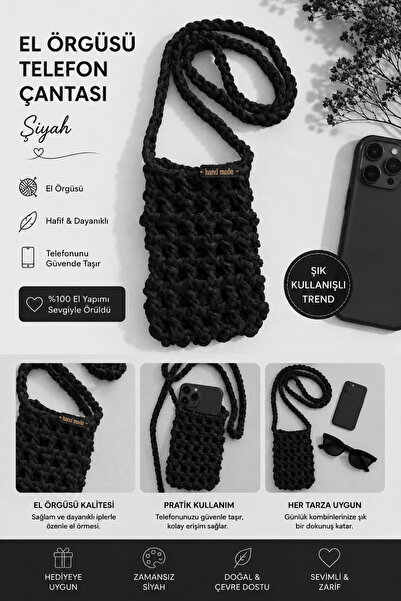 Stelo Forte El Örgüsü Telefon ve Aksesuar Omuz Çantası