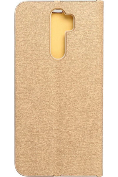 Forcell Luna Gold Book Συνθετικό Δέρμα Χρυσό (Redmi Note 8 Pro)